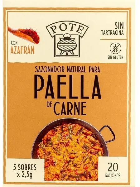 Sazonador natural para paella de carne