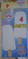 Sorbetes leche canela limón