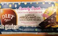 Barrita de arroz y maíz con chocolate negro