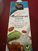 Leche de almendras calcio ligera sin gluten