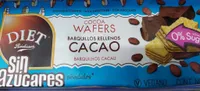 Barquillos rellenos con Cacao