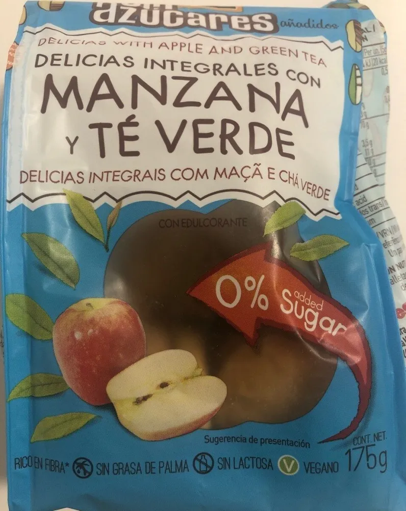 Delicias integrales con manzana y té verde