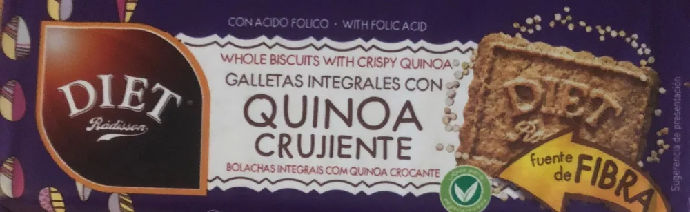 Galletas integrales con quinoa crujiente