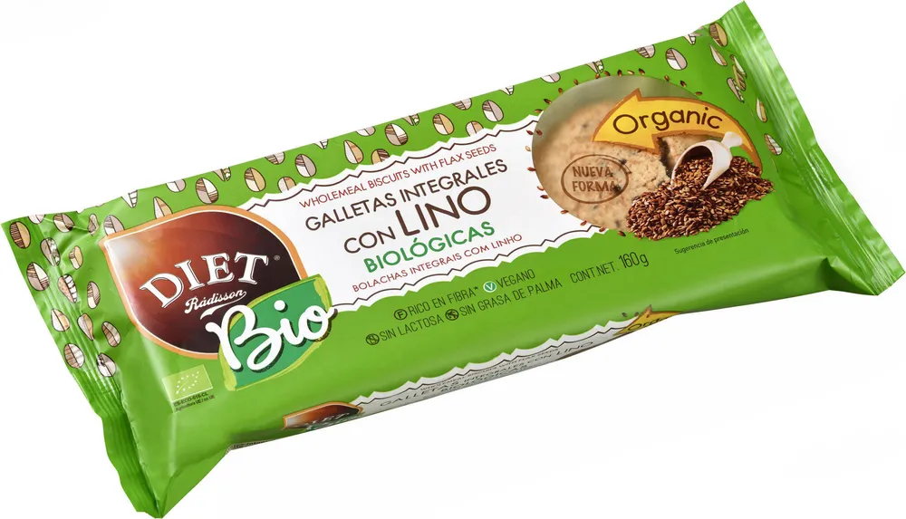Galletas Integrales con lino biológicas