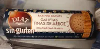 Galletas finas de arroz sin gluten