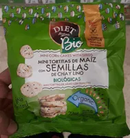 Mini Tortitas de Maiz con Semillas de Chia y Lino