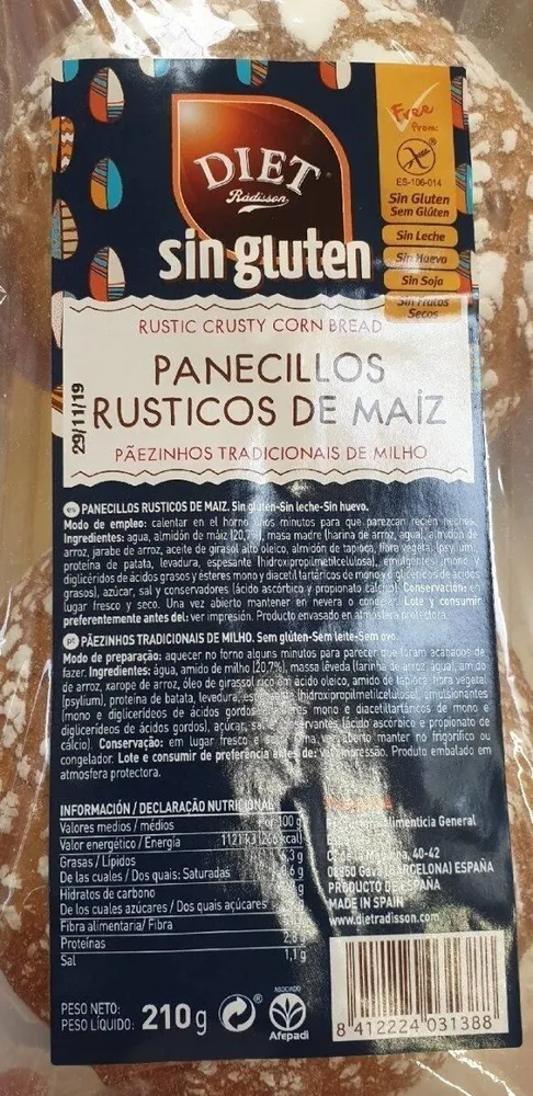 Panecillos rústicos de maiz