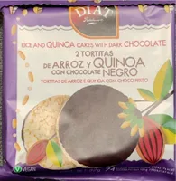 Tortita de arroz y quinoa con chocolate negro