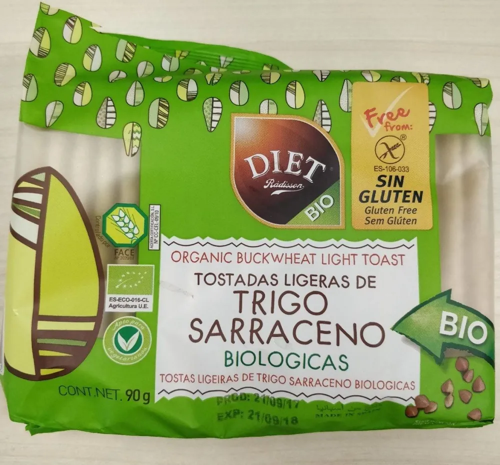 Tostadas ligeras de trigo sarraceno