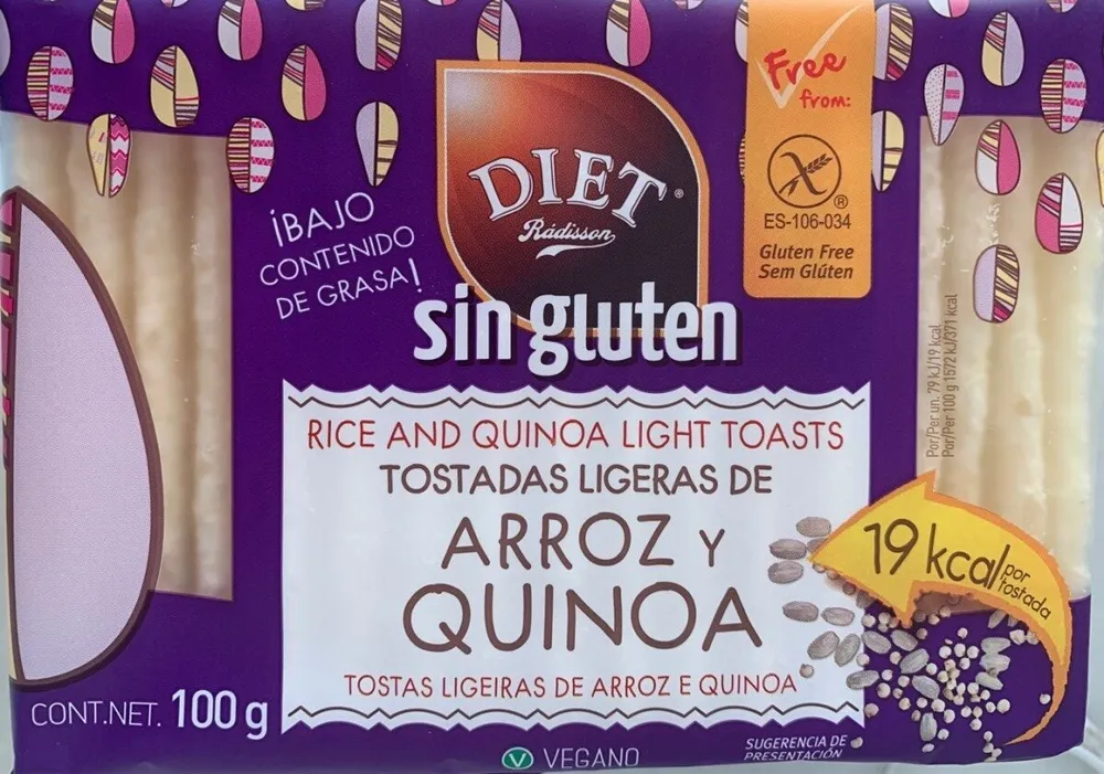 Tostadas Ligeras de Arroz y Quinoa
