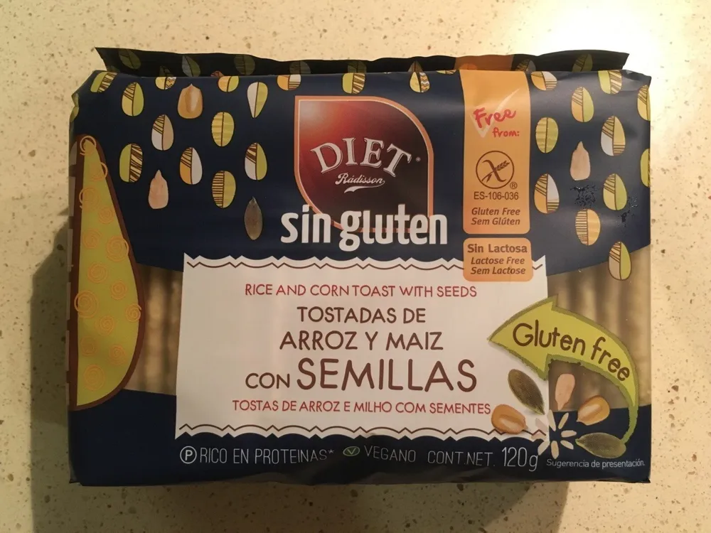 Tostadas de arroz y maiz