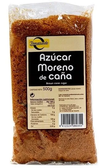 Azúcar moreno de caña