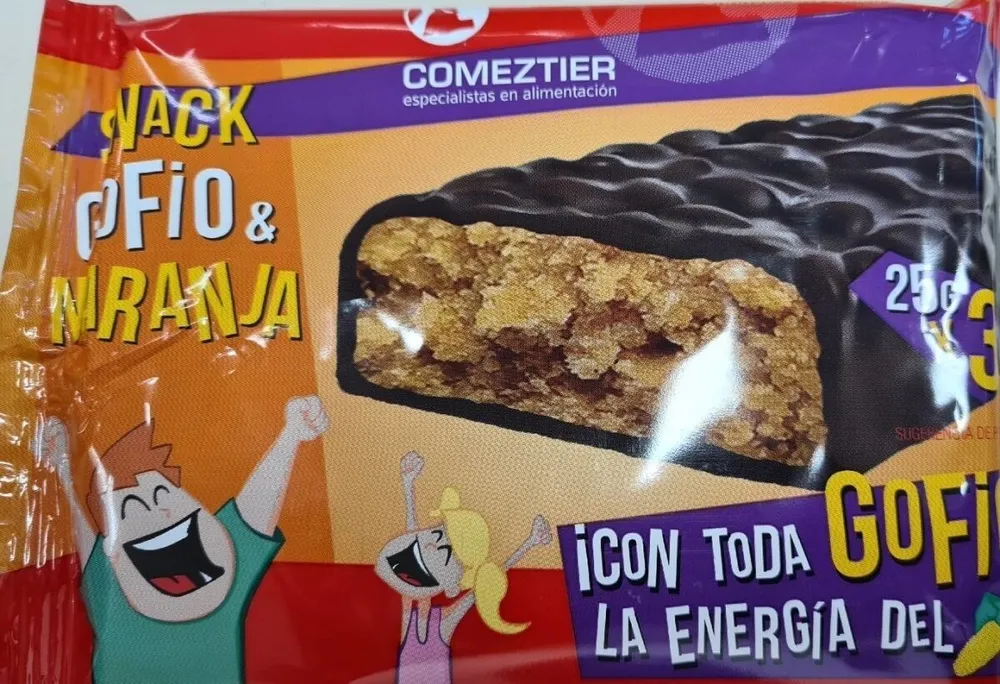 Snack gofio y naranja