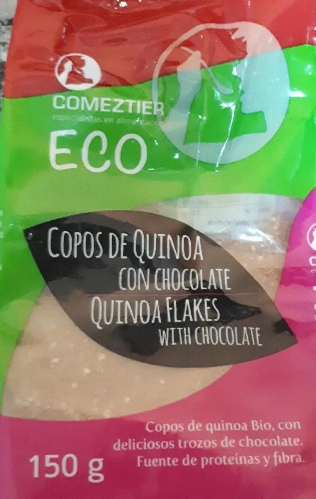 Copos de quinoa con chocolate