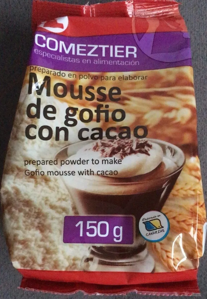 Mousse de gofio con cacao