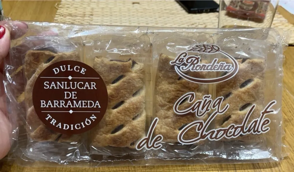 Cañas de chocolate