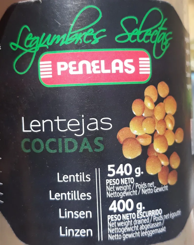 Lentejas cocidas