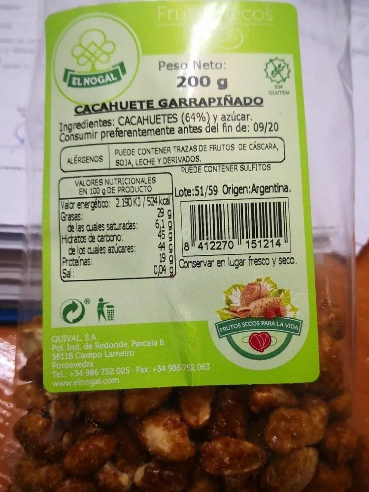 Cacahuete garrapiñado