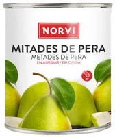 Mitades De Pera En Almíbar Ligero