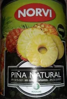 Piña natural en su jugo sin azúcar añadido