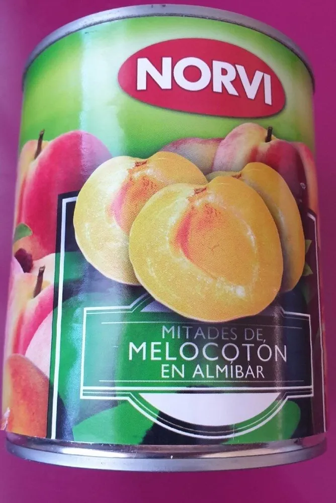 Melocotones en almíbar