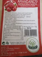 Arándanos deshidratados
