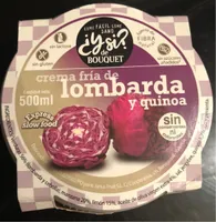 Crema fría de lombarda y quinoa