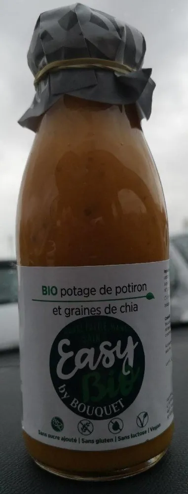 Potage de potiron et graines de chia
