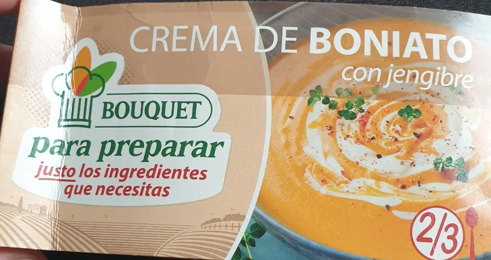 Crema de Boniato con jengibre