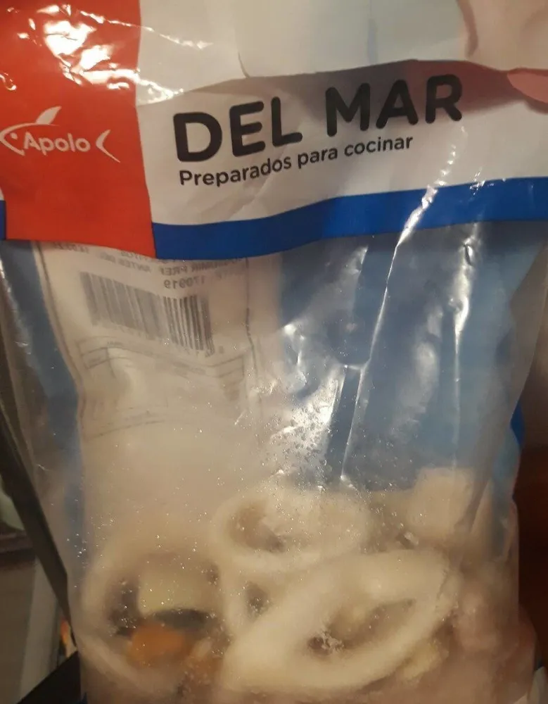 Sopa de marisco congelada