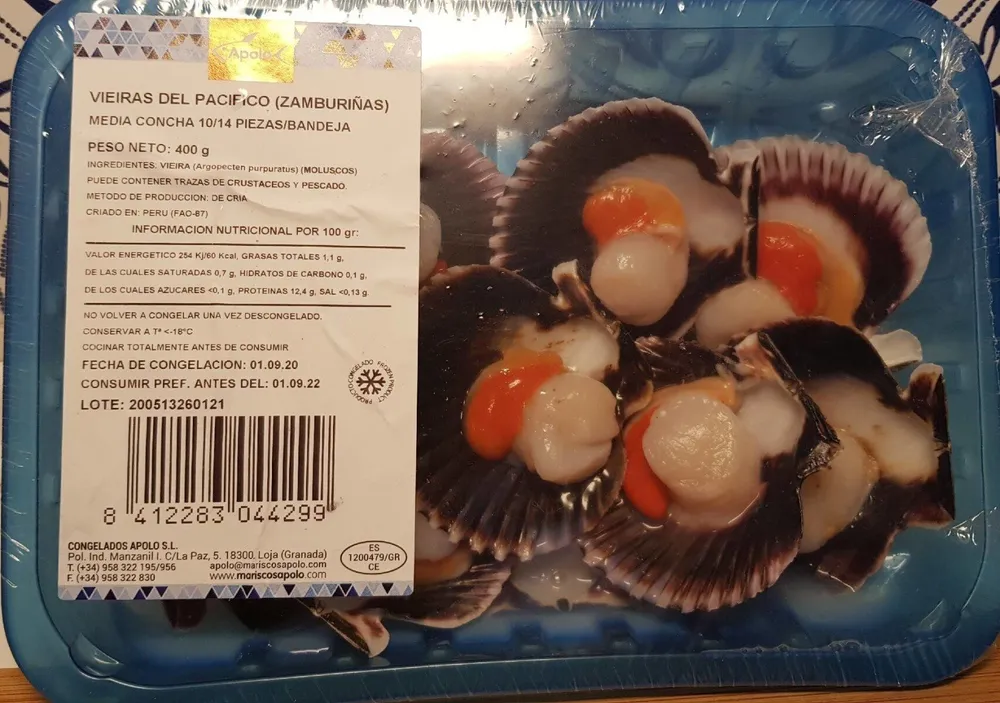 Vieiras del Pacífico