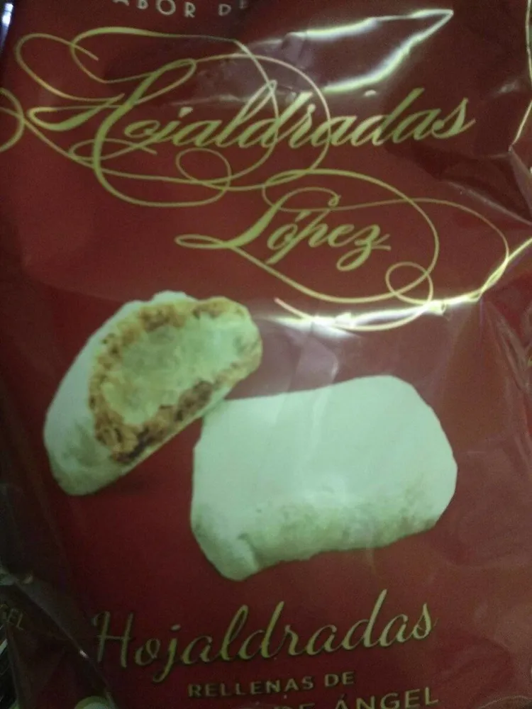 Hojaldradas rellenas de cabello de ángel