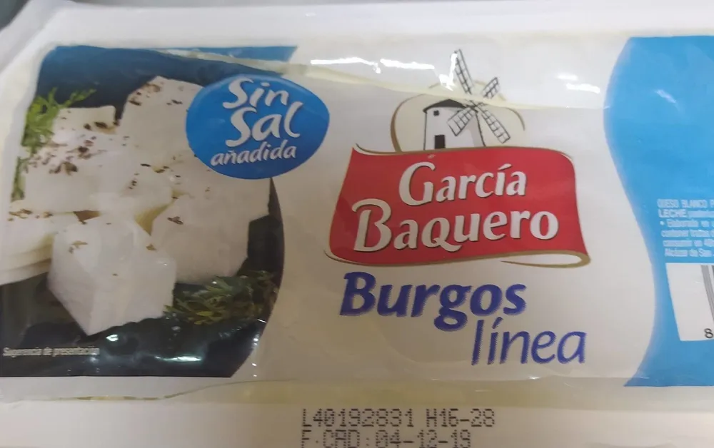 Burgos línea sin sal añadida