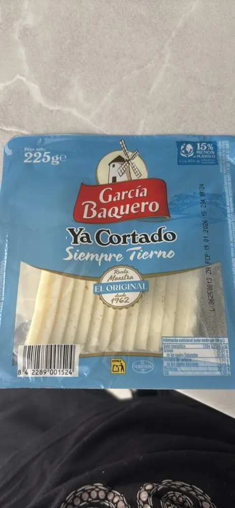 Queso tierno mezcla madurado graso elaborado