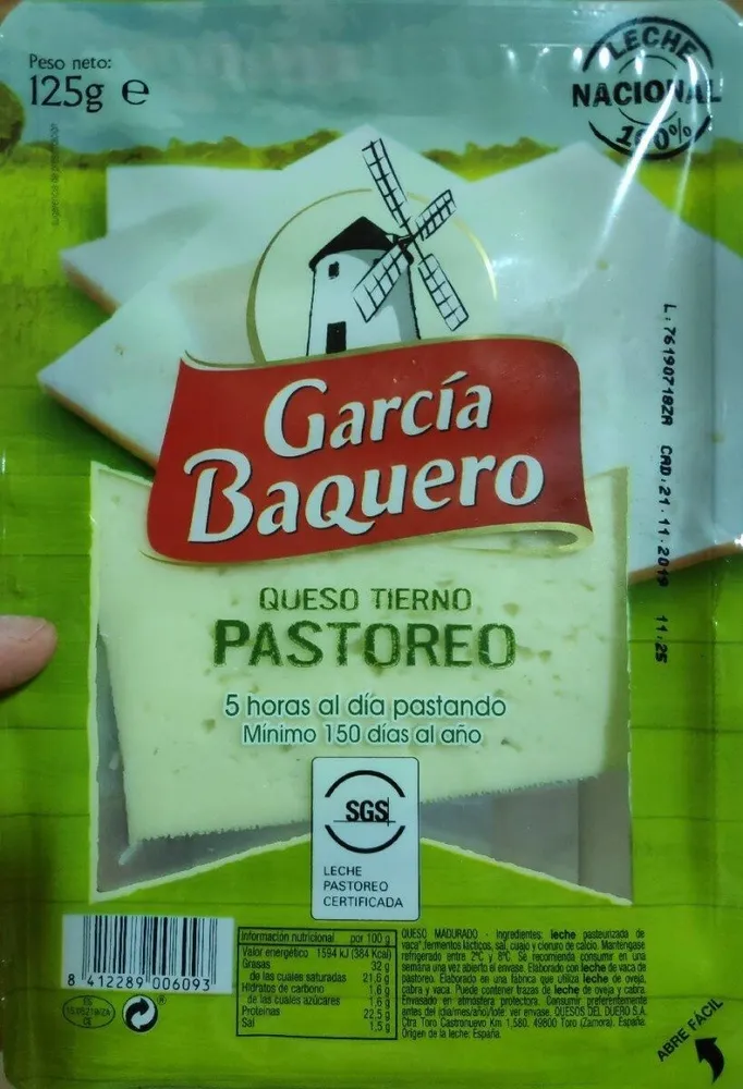 Queso tierno pastoreo