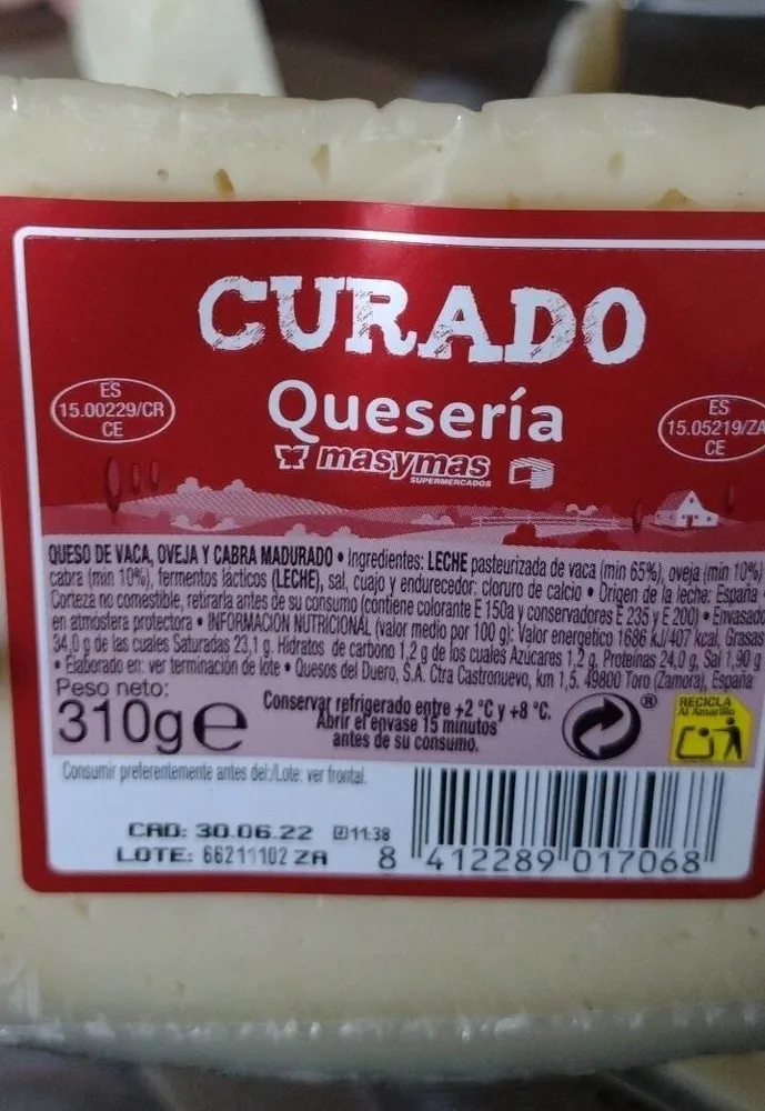 Queso curado Quesería