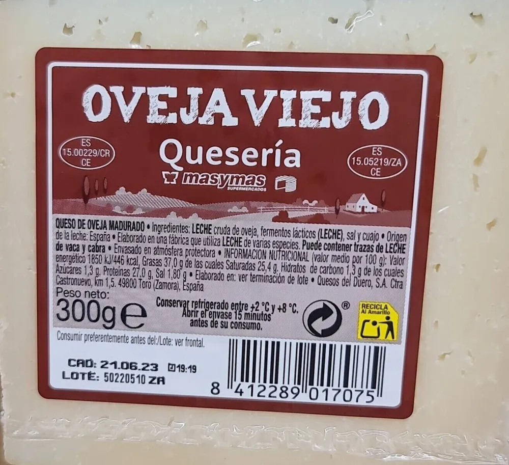 Queso de oveja viejo