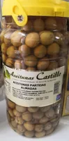 Aceitunas partidas aliñadas