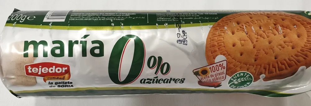 Galleta María 0% azúcares