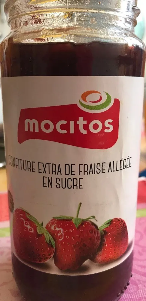 Confiture extra de fraise allegée en sucre