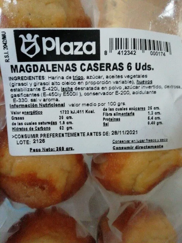 Magdalenas caseras