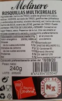 rosquillas multicereales el molinero
