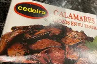 Calamares trozos en su tinta