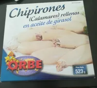 Chipirones rellenos en aceite de girasol