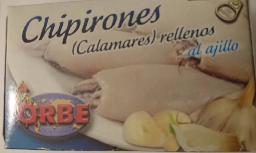 Chipirones, calamares rellenos al ajillo
