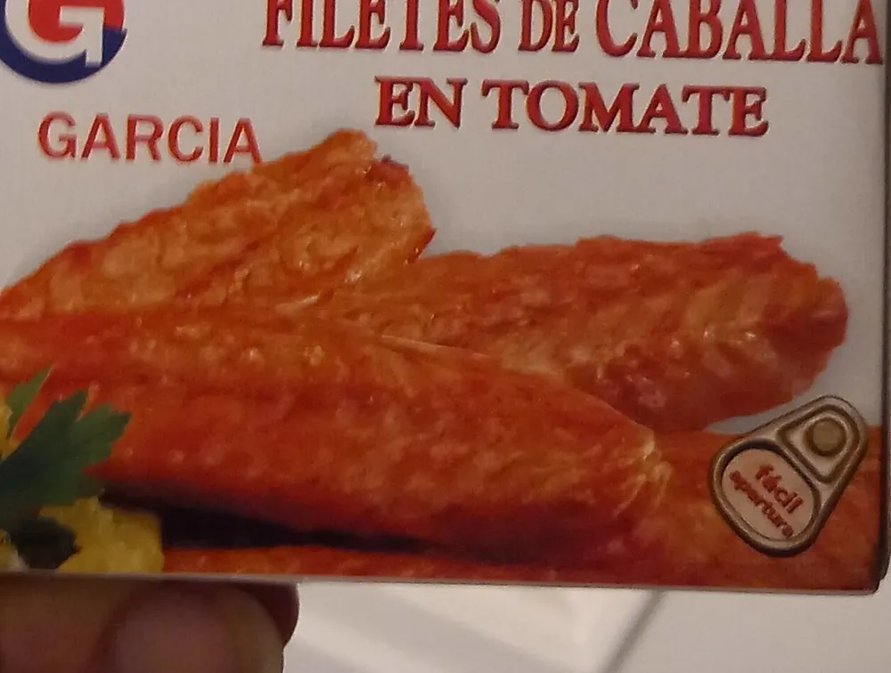 Filete de caballa en tomate