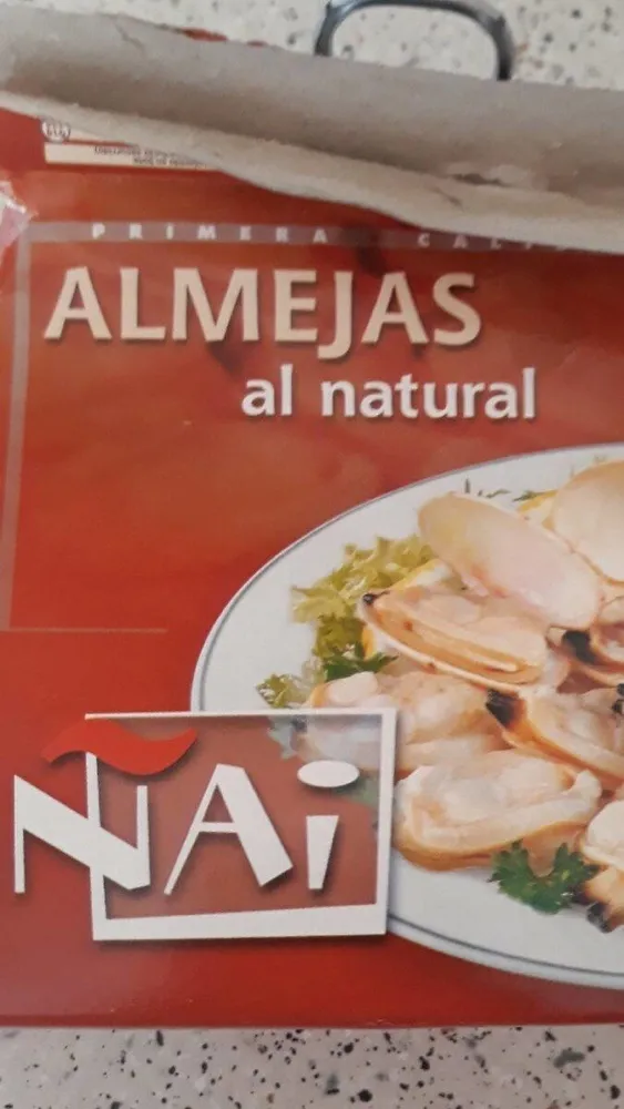 Almejas al natural