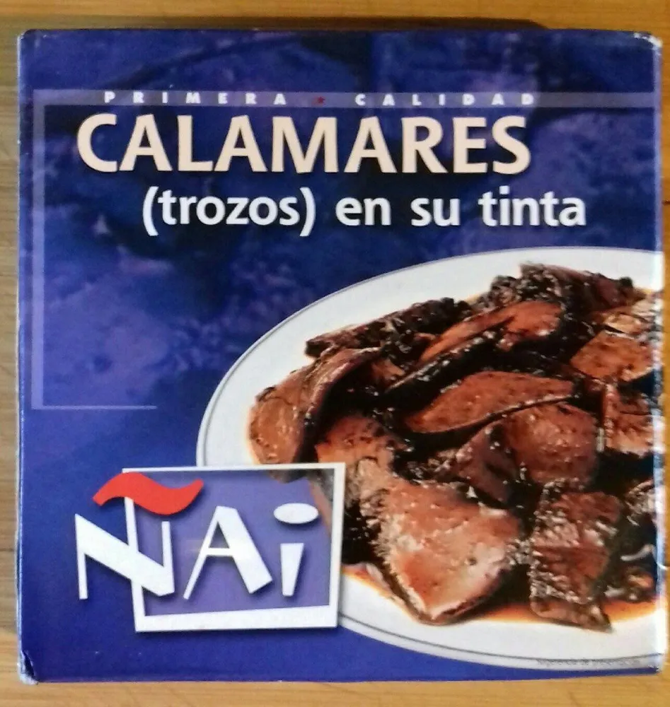 Calamares (trozos) en su tinta