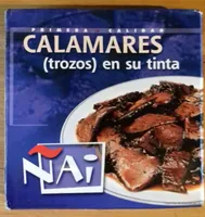 Calamares (trozos) en su tinta