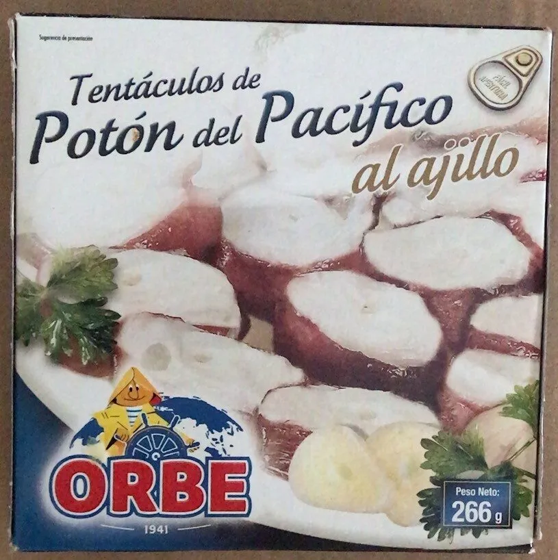 Tentáculos de potón del Pacífico